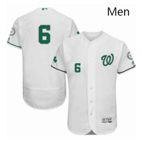 Mens Majestic Washington Nationals 6 Anthony Rendon White Celtic Flexbase Authentic Collection MLB Jersey